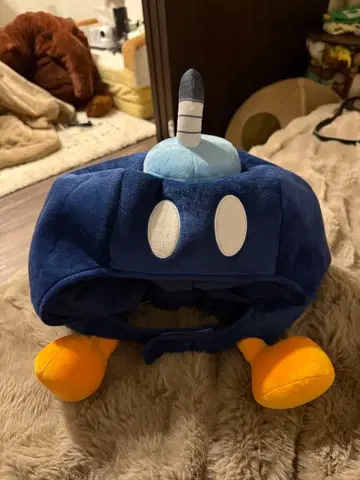 폭탄병 봉제 인형 모자