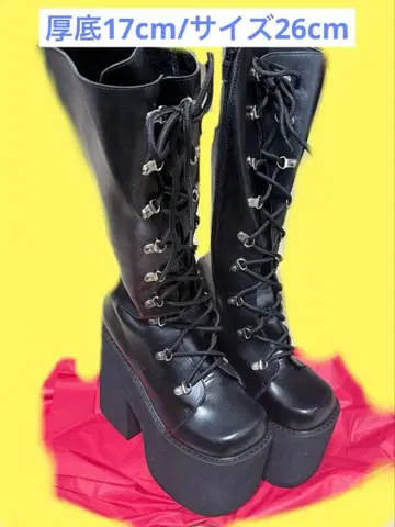 통굽 부츠 롱 부츠 17cm