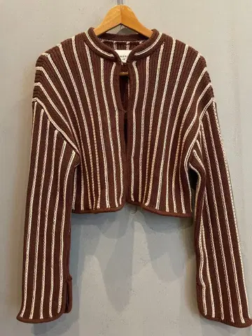 AMERI 아메리 가디건 니트 브라운