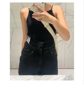 adidas 블랙 데님 팬츠