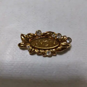 AVON 리프 모티브 브로치