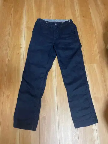 프리휠러스 컨덕터 워크 팬츠 린넨 네이비 부트 레거스