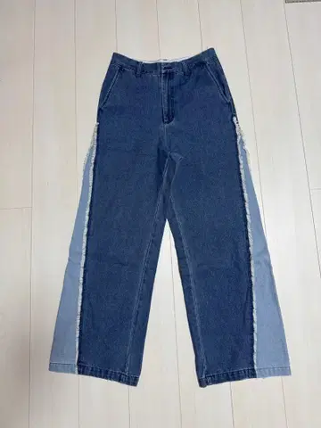 절개 디자인 데님 팬츠 M 사이즈