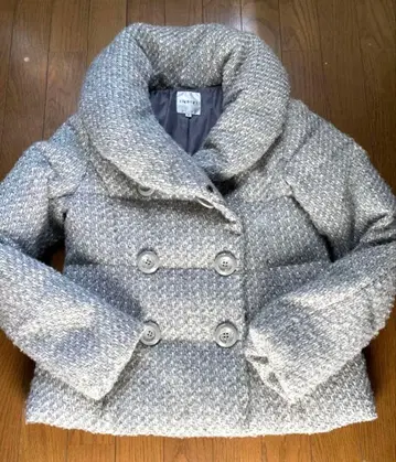 INDIVI 트위드 다운 새상품급 그레이 계열