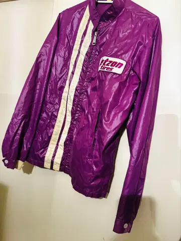 jetzon 타이어 보라색 나일론 자켓