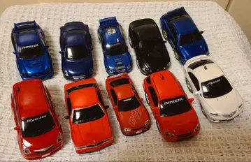 임프레자 외 약간 빅 사이즈 미니카 10대 세트