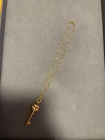 폴리폴리 키 탑 925 더블 체인 여성용 [미사용품]