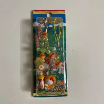 헬로키티 에히메 한정판 폰주스 버전 지퍼 마스코트