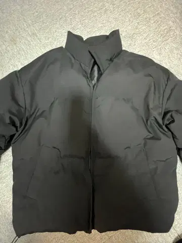 블랙 심플 다운 자켓 700 필파워