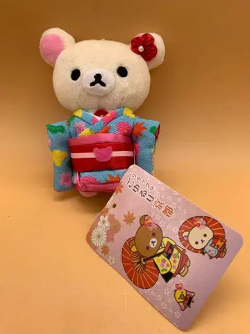 리락쿠마 고유루리 교토 볼체인 봉제 인형 코리락쿠마 기모노