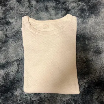 빈티지 Wright's 화이트 서멀. 구제 의류 허니콤