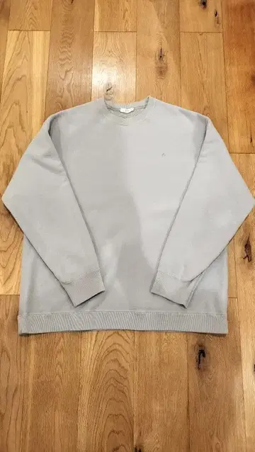 에이톤 가먼트 다이 오버 사이즈 맨투맨 라이트 그레이 사이즈 06