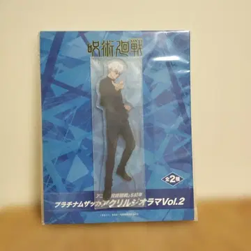 ROUND1 주술회전 5주년 플래티넘 잡화 아크릴 디오라마 고죠