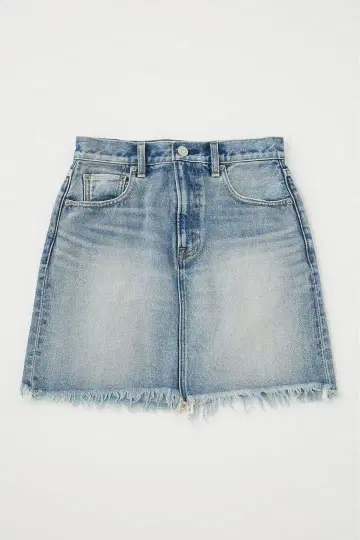 moussy 마우지 FRINGE DENIM MINI SKIRT