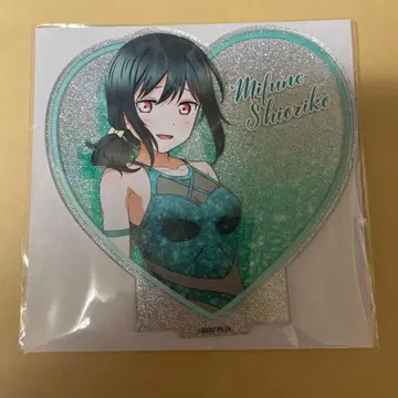 러브 라이브 니지가사키 학원 하트형 라메 믹스 아크릴 스탠드 시오리코