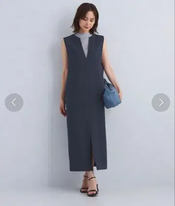 그린라벨 조젯 오버롤 스커트