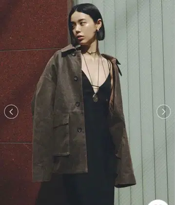 미슬로우 인조 가죽 커버올 자켓