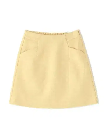 밝은 옐로우 컬러 타이트 스커트 셋업