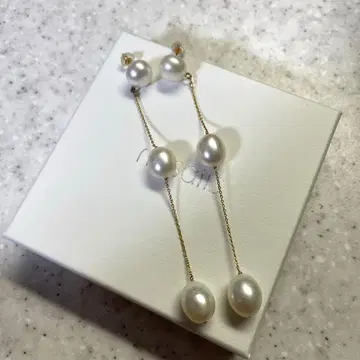 립살리스 3연 펄 귀걸이