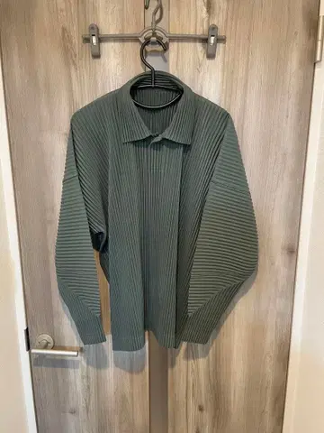 플리츠 셔츠 그린 사이즈 2