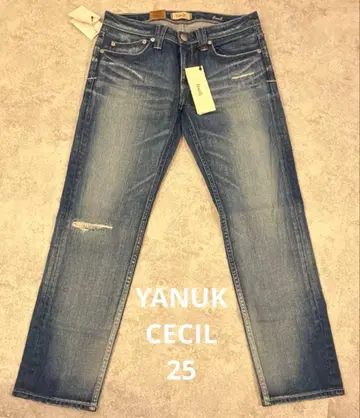 택 포함 미사용 새상품 YANUK Cecil 데님