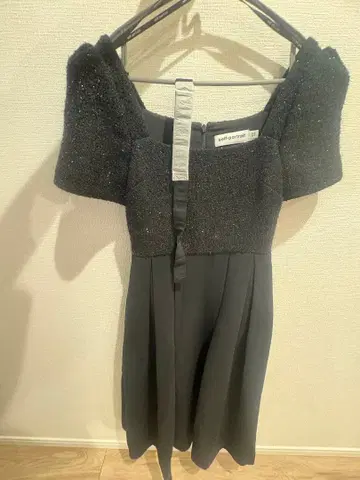 self-portrait 오프숄더 블랙 원피스 UK6