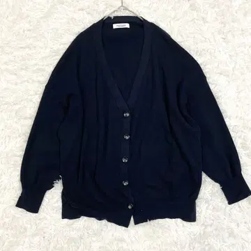 어반 리서치 써니 라벨 니트 가디건 V넥 루즈 빅