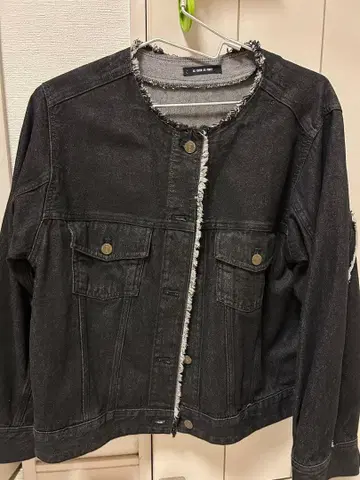 AS KNOW AS PINKY 데님 자켓 블랙