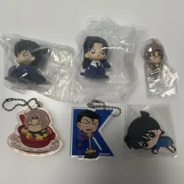 [명탐정 코난] 아크릴 키링 캡슐 토이 6종 세트 코난 오키야