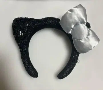 USJ 유니버설 스튜디오 재팬 헬로키티 머리띠 블랙 반짝반짝