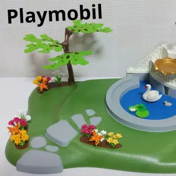 플레이모빌 잔디꽃 정원 세트 정원 분수