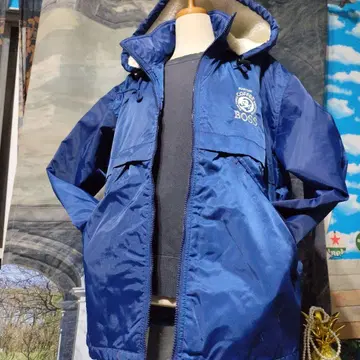 BOSS 후드 부착 자켓 네이비 Freee 미사용