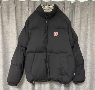 다운 자켓 블랙 그레이 리버서블