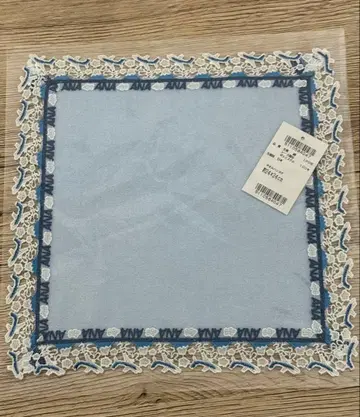 ANA x 긴자와 레이스 콜라보 손수건 블루