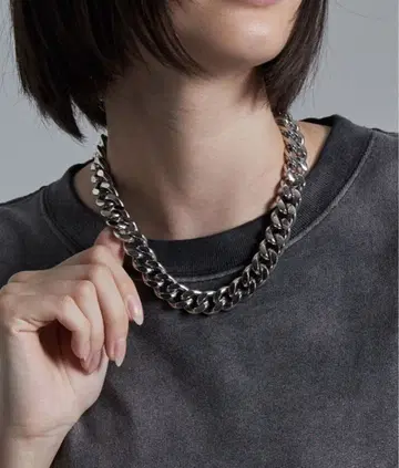 cussil / 쿠실 써지컬 스테인리스 헤비 체인 목걸이