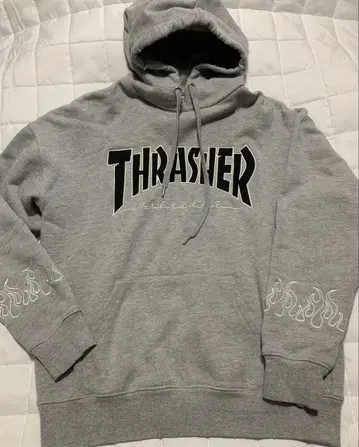 jouetie THRASHER 후드 부착 데미지 가공 후드티