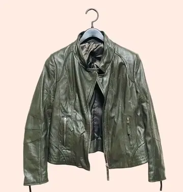 [레어 색상] 이탈리아제 양가죽 가죽 자켓 천연 가죽 슬림 [새상품급]