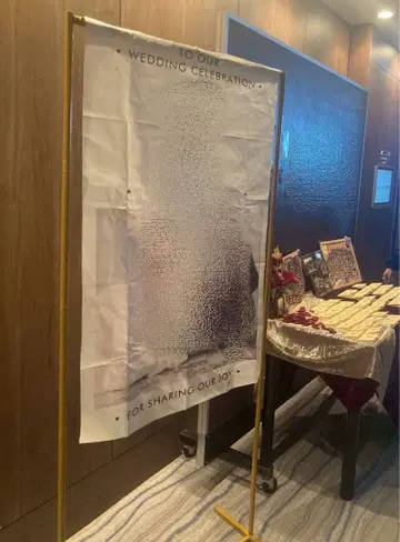 웨딩 태피스트리 스탠드