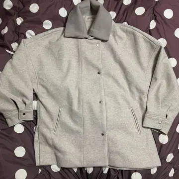 그레이 울 느낌 오버 사이즈 자켓