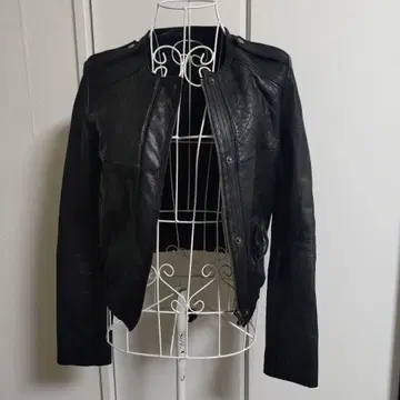 Leciel Bleu 블랙 라이더 자켓