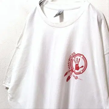 길단 MMIWG2S 로고 T셔츠 화이트 XL 구제 의류