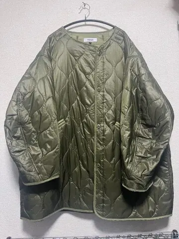 PUBLUX 퀼팅 자켓 L 사이즈 올리브 그린