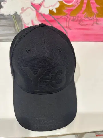 Y-3 로고 캡 와이쓰리 블랙 모자