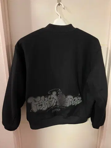 [컨디션 최상] XLARGE 바시티 자켓 블랙 XL 그래피티