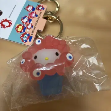 산리오 캐릭터 키티 클리어 키링 홀더