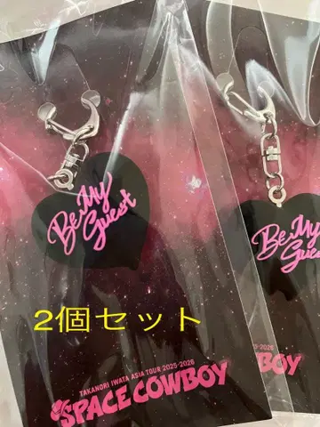 2개 이와타 타카노리 SPACE COWBOY TEAM G 하트 키링