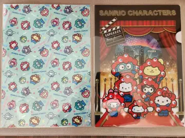 [산리오 캐릭터즈] 미야쿠미야쿠 클리어 파일 A4 2장 세트 새상품