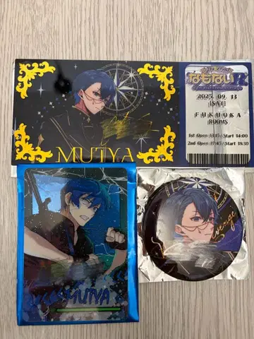 무챠 사인 세트 캔뱃지 아크릴 카드 클리어 티켓