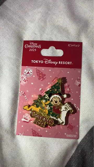 디즈니 크리스마스 2025 미키 핀 배지