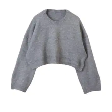 [ CL002 ] Ada. 소매 크롭 기장 숏 니트